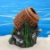 Decor for the Aquarium "Barrel on Stones", ceramic, 13 x 10 x 17 cm