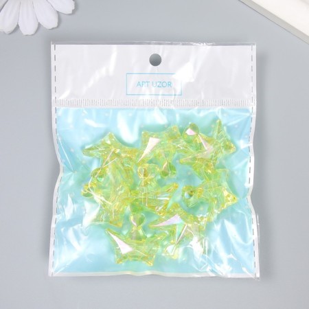 Busina Plastic for creativity "Crown" transparent yellow 1.5x2.9x2.5 cm-3