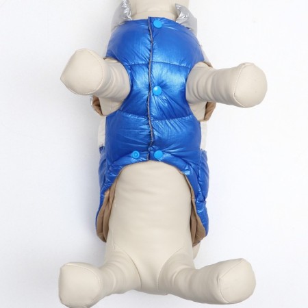 Jacket for dogs with weighting size 14 (DS 32, OG 42, Osh 31), silver-blue-4