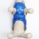 Jacket for dogs with weighting size 14 (DS 32, OG 42, Osh 31), silver-blue