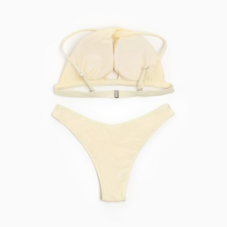Female Separate swimsuit with Minaku Lureku color milk, size 42-6