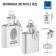 Flaging cranes for alcohol "be itself", stainless steel, gift, 30 ml, 1 oz