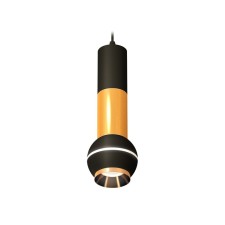 A set of suspension lamp with additional backlight Ambrella Light, Techno, XP11020030, GU5.3, 4200K, Black Sand, Gold Polized Gold