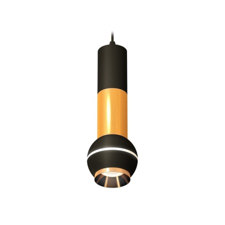 A set of suspension lamp with additional backlight Ambrella Light, Techno, XP11020030, GU5.3, 4200K, Black Sand, Gold Polized Gold