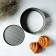 The form for baking the share "Elin. Circle ", d = 20 cm, removable bottom, anti -stick coating, black color