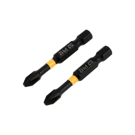Биты ТУНДРА ПРОФИ, Torsion, сталь S2, PH2 х 50 мм, пвх-чехол, 2 шт.-4
