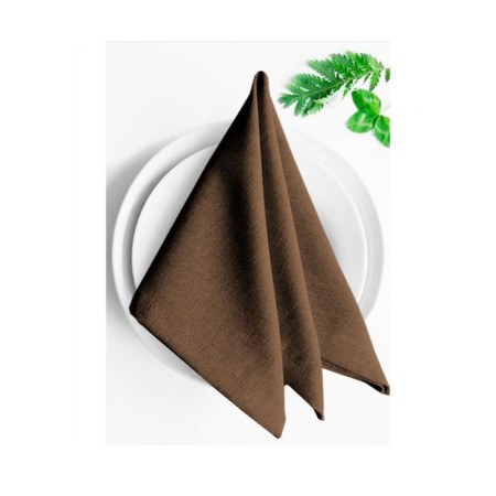 Set of napkins "Ibiza", size 43x43 cm, chocolate color