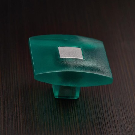 Handle button Plastic 003, plastic, green-3