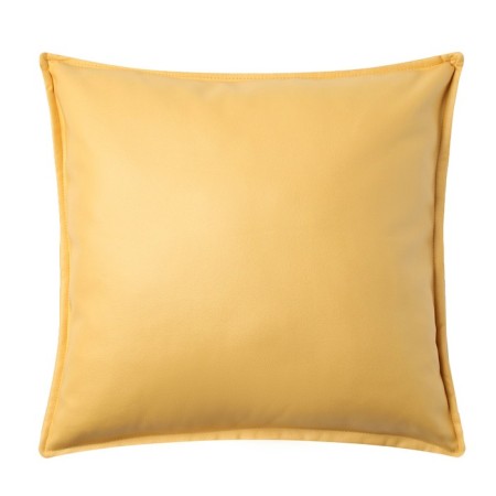 Decorative pillowcase "Ethel" to the leatherette 45*45 cm, yellow