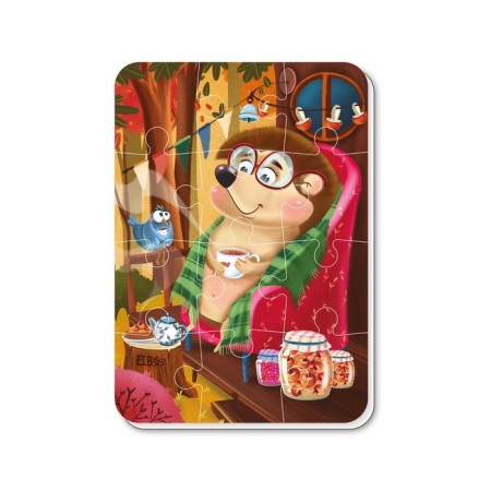 Magnetic puzzle "Autumn", A5, 12 elements-1