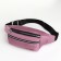 Lightning waist bag, 2 outer pockets, pink color