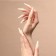 Base overhead nails, 100 pcs, in a container, beige color