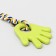 Chewing toy with rope for dogs "palm", 10 cm, salad