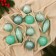 Set of jewelry plastic 11 pcs "Melody" icicle, 6 cm, green
