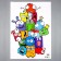 Sticker plastic interior color "monsters" 50x70 cm