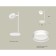 AMBRELLA LIGHT AMBRELLA AMBRIL, XB9801203, GX53 LED 12 watts, white sand, white matte
