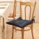 Siddle on the chair Ethel Minimalist Design 42x42 cm, cell, 100% Len 415 g/m2