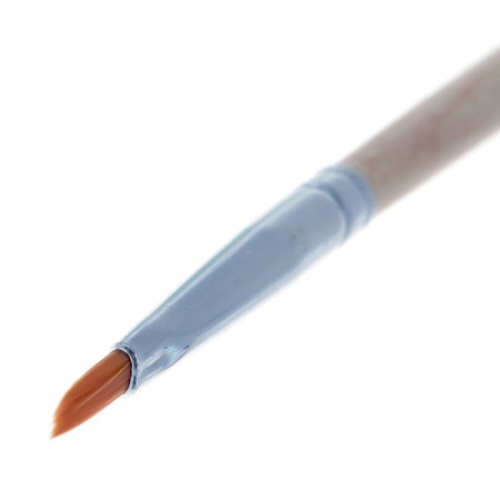 Nylon brush No. 2, flat, wooden pen-2
