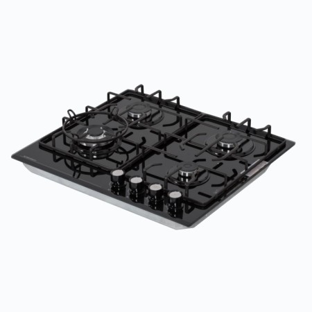 Hon surface Delvento V60H41S001, gas, 4 burners, black-4