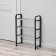 Shoe -shoe Dolyana, 4 tiers, 42 × 19 × 60 cm, black color