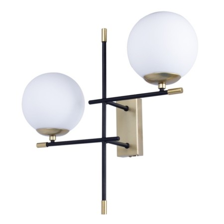 Bra Arte Lamp Arkab A22225AP-2BK, E14, 2x40 W, 20x44x43 cm, black