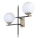 Bra Arte Lamp Arkab A22225AP-2BK, E14, 2x40 W, 20x44x43 cm, black