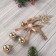 Decoration New Year's "Cozy Fairy Tale" Balls Deer, 11x20 cm, gold