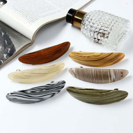Hair hair clip "Adele" Structure, 10 cm, mix-1