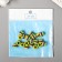 Beads for creativity plastic "Striped cylinder with yellow" set of 20 pcs 1x1.2x1.2 cm