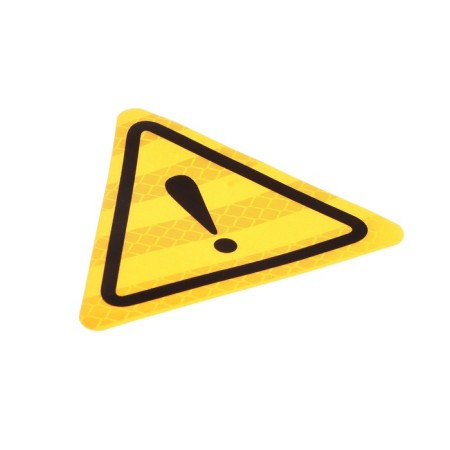Stick on the car "Exclamation sign", 8 × 8 cm, orange-1