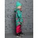 Vetrovka for girls, height 98 cm, emerald color