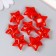 Busina Plastic for the creativity "Star. Stone ice" transparent red 1.3x2.6x2.6 cm