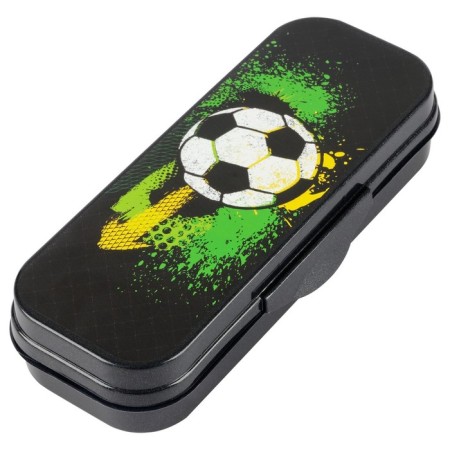 Penal Plastic case 90*215*43 Design of Istanm Football, Black