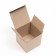 The box is folding, brown, 12 x 12 x 12 cm