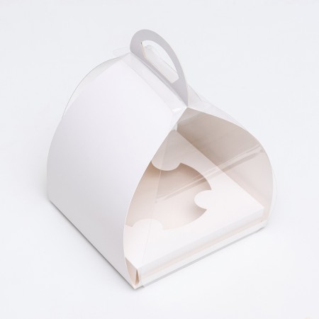 Dessert box, confectionery, white packaging, 15 x 15 x 18 cm-1