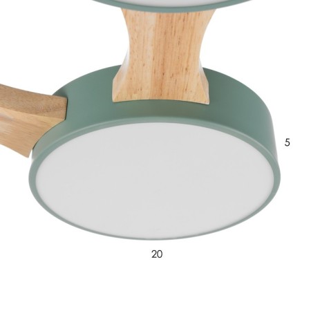 Piartti chandelier 4LED 96W 3000-6000K blue green 65x48x5 cm Bayerlux-6