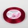 Satin tape, 10 mm × 23 ± 1 m, deep red color No. 33