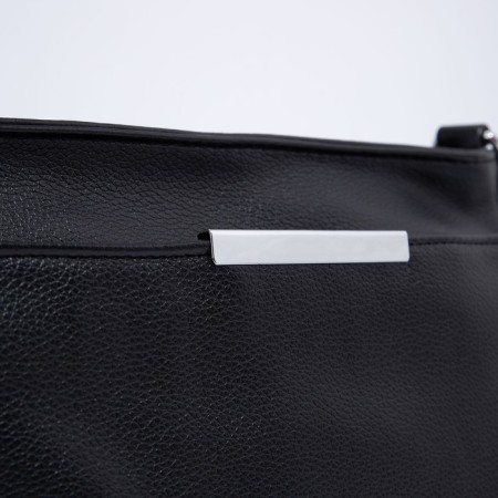 Bag Cross-Bodi with a zipper, black color-3