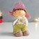 Polystone souvenir "Boy in overalls with bunnies in the pocket" 11.5x8.5x15 cm