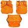 Panties-scammer, reusable, carbon-bamboo fabric, orange color, from 0-36 months.