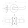 Standard latch 8531 PS AB, bronze color