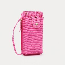 Baby bag on magnet, long belt, pink color