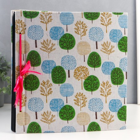 Photo album in 1000 photos 10x15 cm "Mixed forest" Textile, black sheets 5x33x36 cm, mix-1