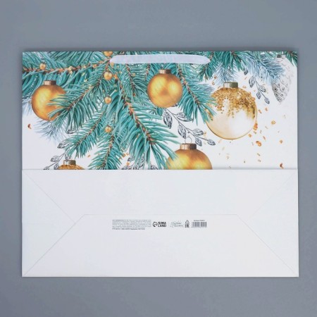 Laminated horizontal “Happiness in the New Year”, XL 49 x 40 x 19 cm, New Year-7