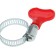 Chervyki clamp with the "lamb" Zein, through the surplus, a diameter of 13-23 mm, galvanized