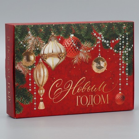 Folding box "Happy New Year", 21 x 15 x 5 cm, new year-2