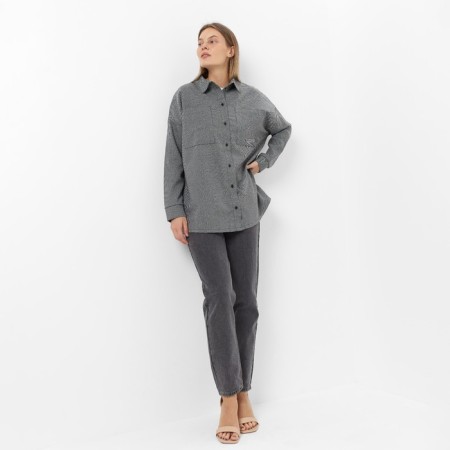 Female shirt, gray-black color, size 46-5