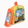 Baby plush backpack with the Penal "Beasts on the bus", 24*24 cm, pink color