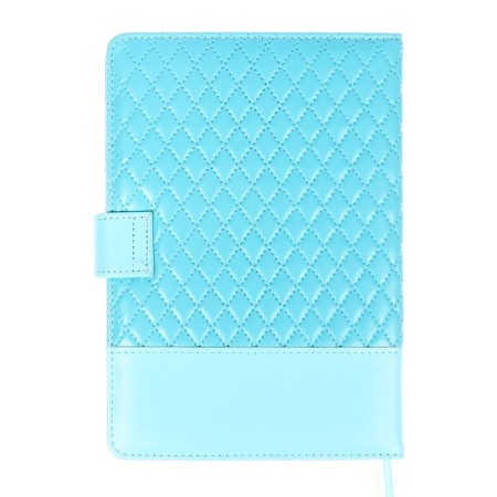 The diary is low, A5, 136 sheets, leatherette, Devente. Tailor, a solid cover with foam rubber, knife, perforation, liesse, block 70%, blue-13