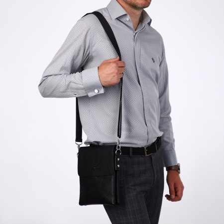 Male bag, terra dever, black color-6
